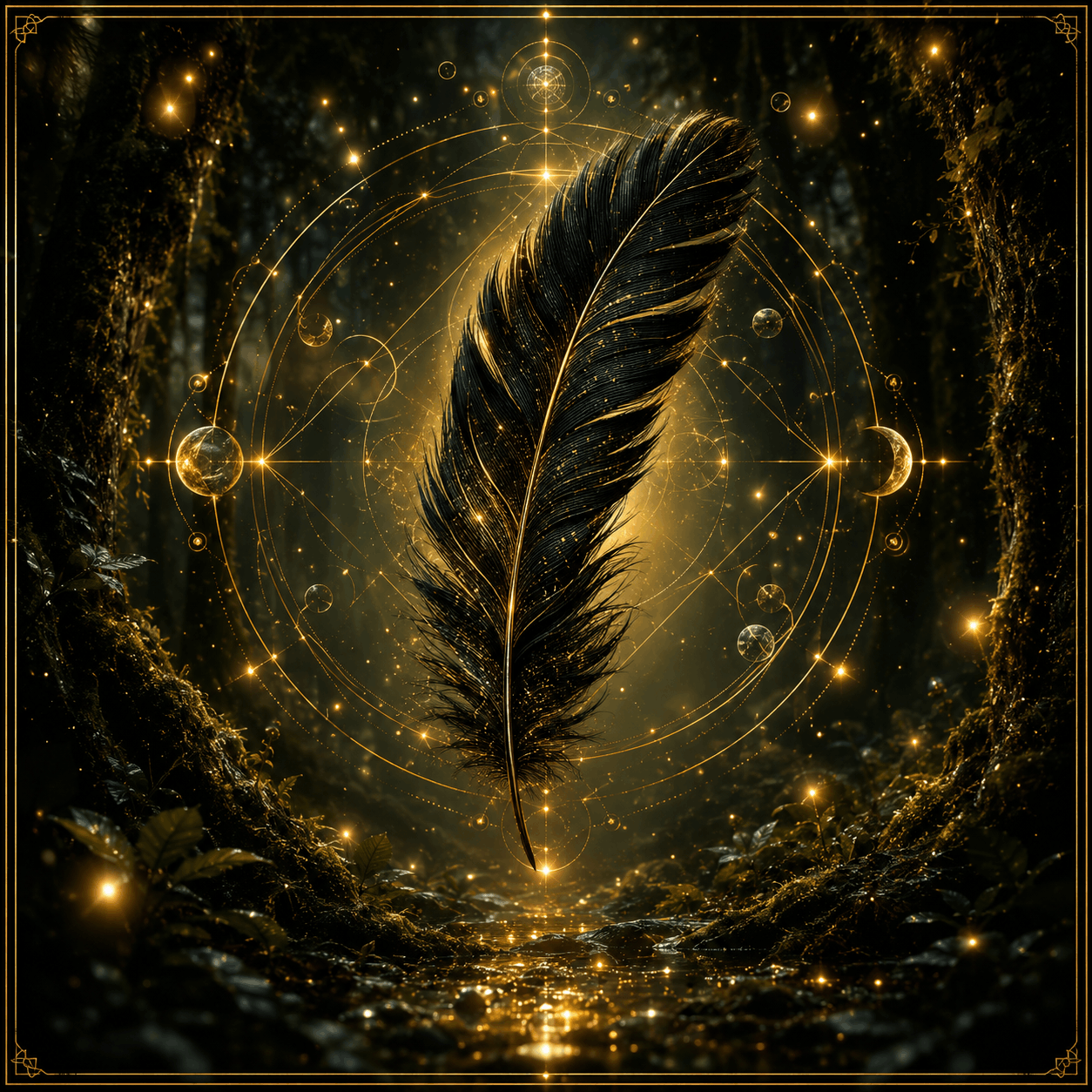 Signification spirituelle d'une plume noire trouvée : protection, transformation et message de l'univers
