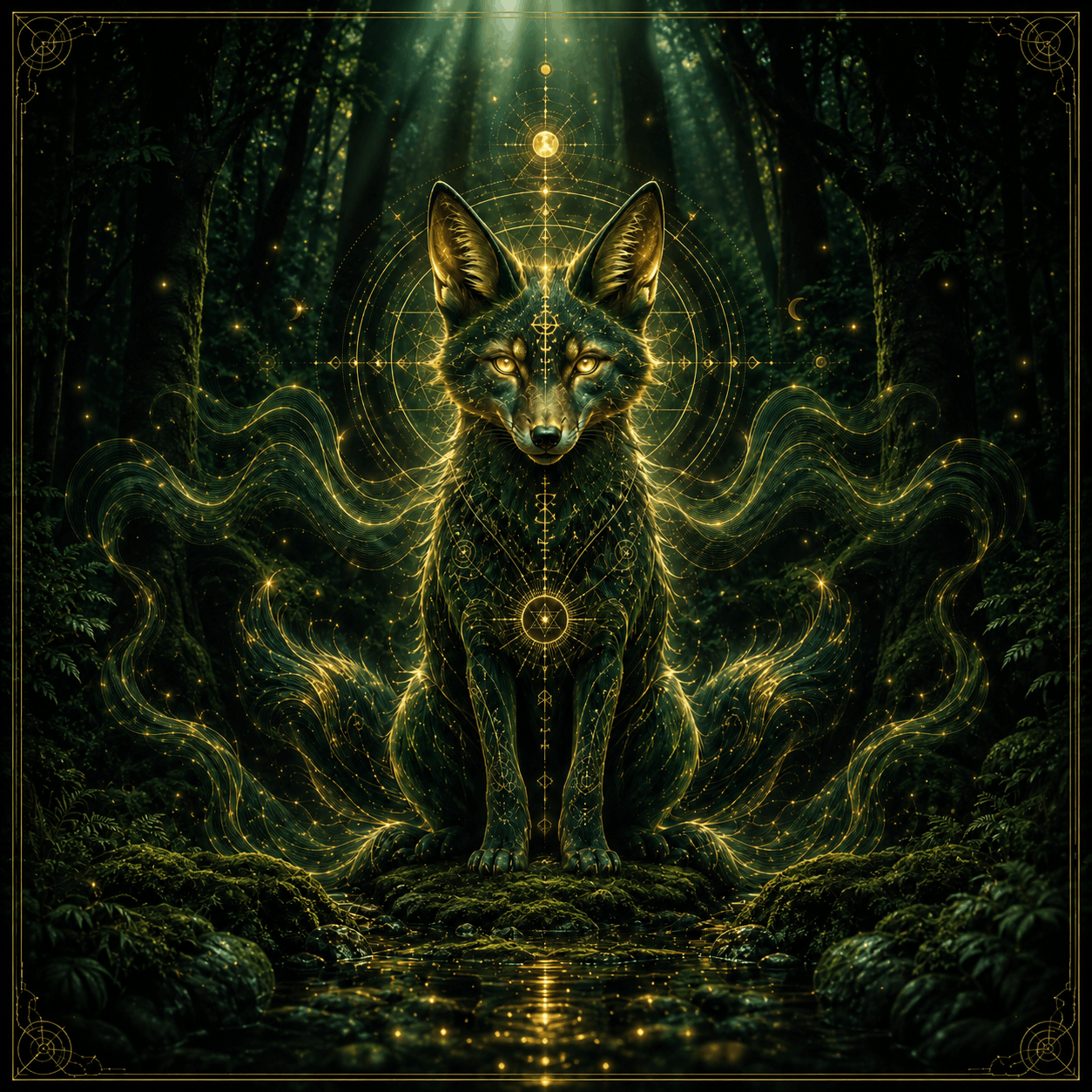 Illustration Animal totem amérindien