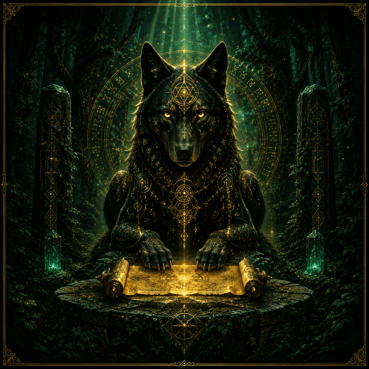 Illustration Animal totem celtique