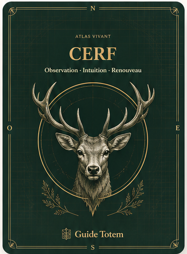 Carte résultat Guide Totem, style Atlas Vivant